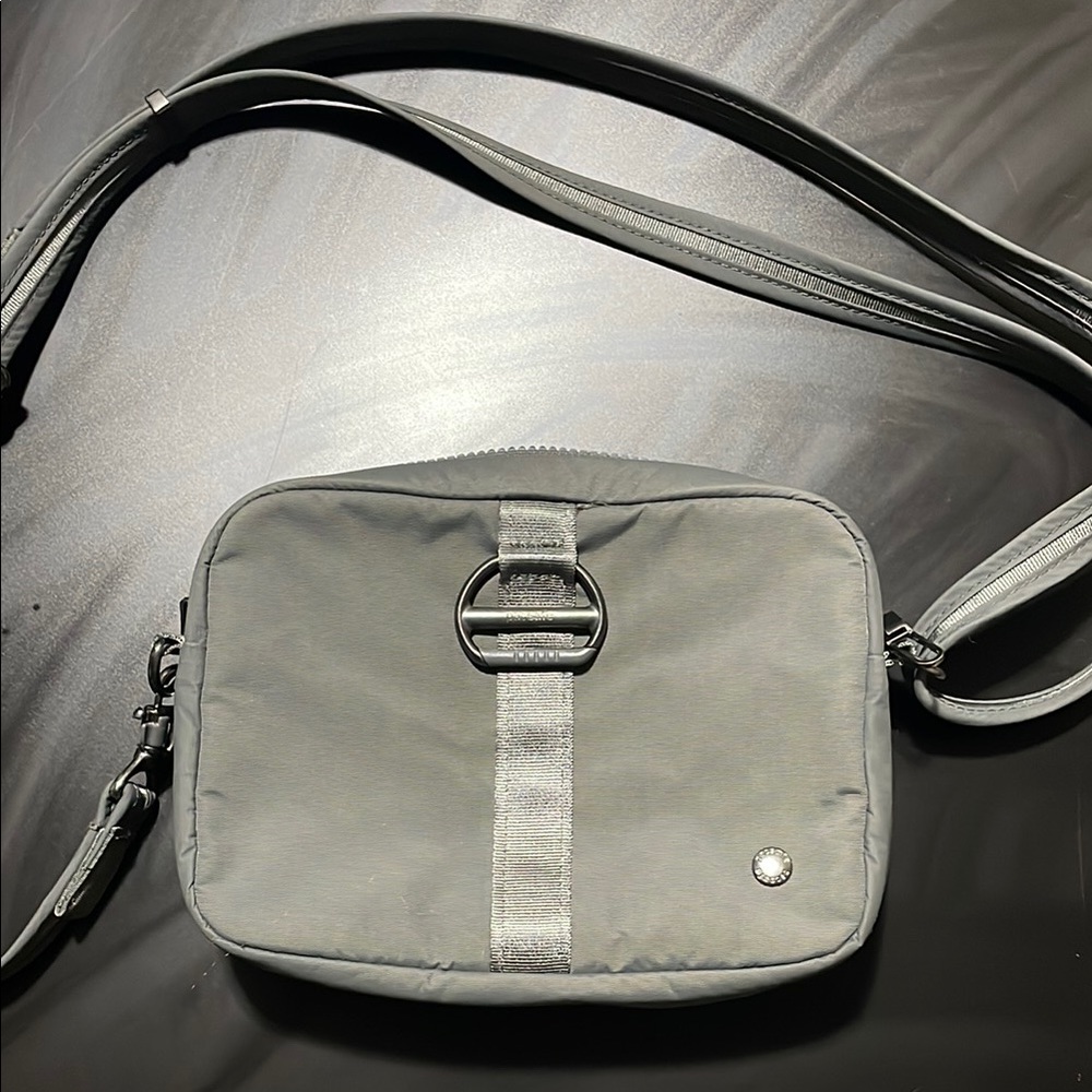 Gray Pacsafe Crossbody Bag